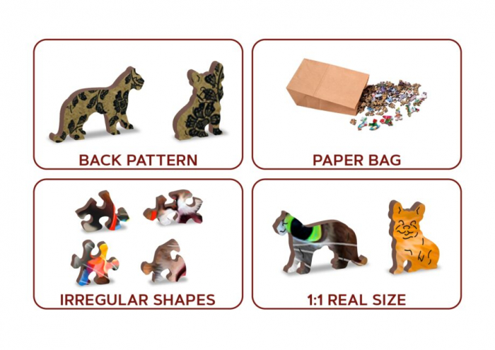 Puzzle din lemn, Petrecerea pisicutelor, 505 piese [7]