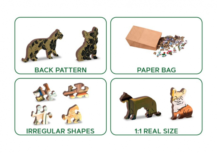 Puzzle din lemn, Pisicutele bucatari, 1010 piese [7]