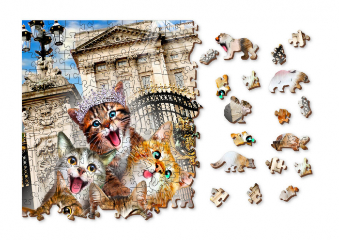 Puzzle din lemn, Pisicutele din Londra, 200 piese [3]