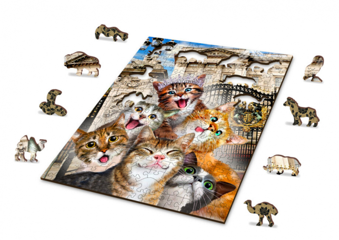 Puzzle din lemn, Pisicutele din Londra, 200 piese [4]