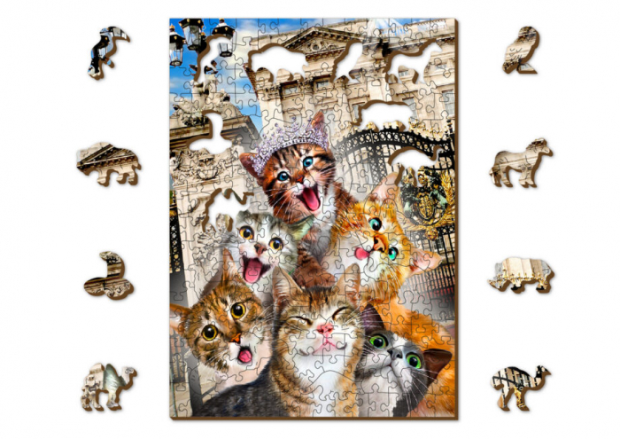 Puzzle din lemn, Pisicutele din Londra, 200 piese [5]