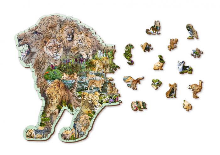 Puzzle din lemn, Regele junglei, 250 piese [3]
