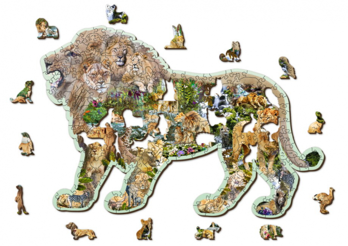 Puzzle din lemn, Regele junglei, 250 piese [5]