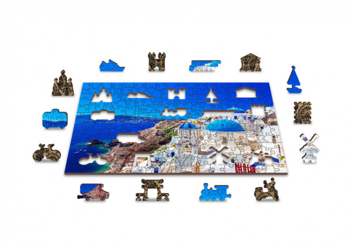 Puzzle din lemn, Santorini, Grecia, 200 piese [4]