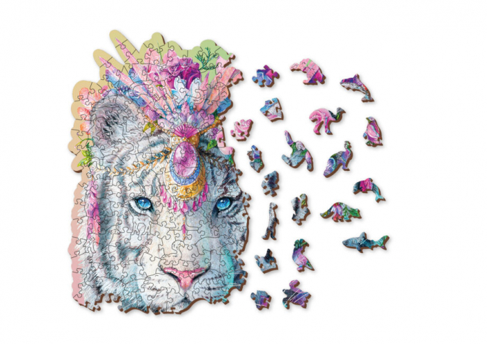 Puzzle din lemn, Tigrul alb, 250 piese [3]