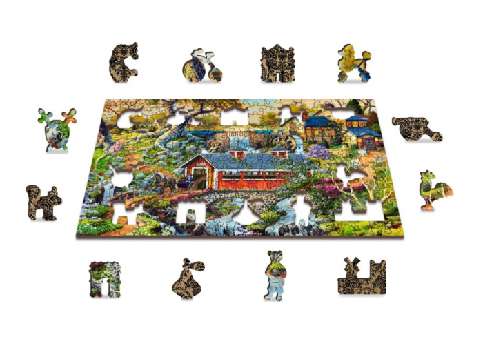Puzzle din lemn, Viata la tara, 200 piese [4]