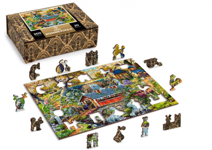 Puzzle din lemn, Viata la tara, 200 piese [2]