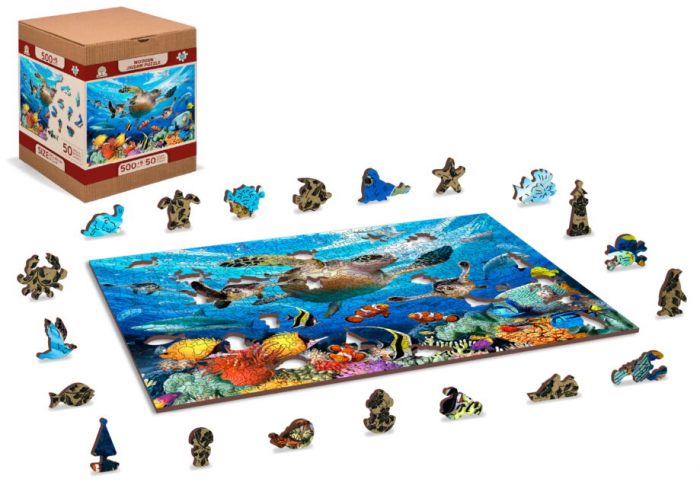 Puzzle din lemn, Viata oceanica, 505 piese [2]