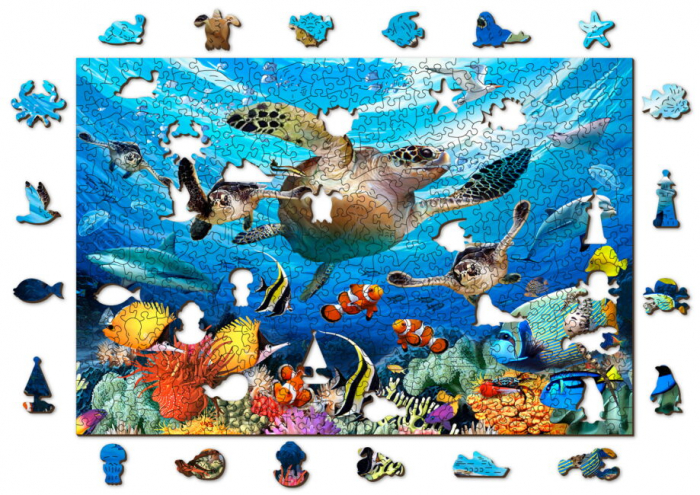 Puzzle din lemn, Viata oceanica, 505 piese [5]