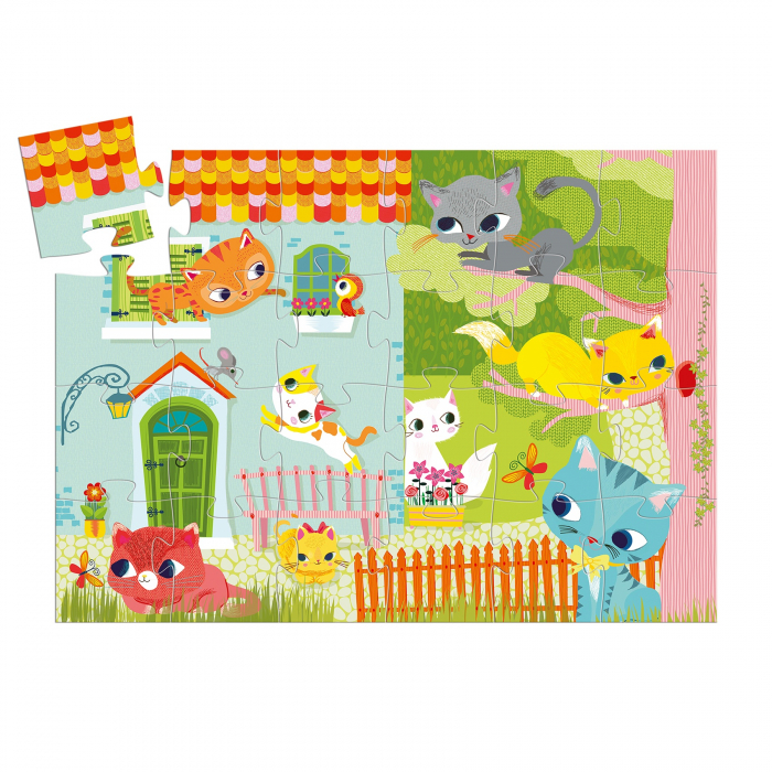 Puzzle Djeco Pisici jucause [3]