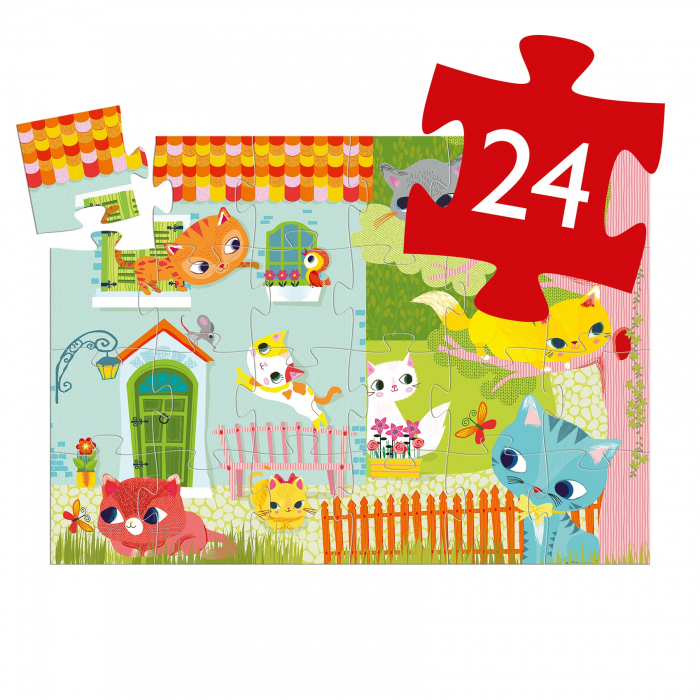 Puzzle Djeco Pisici jucause [5]