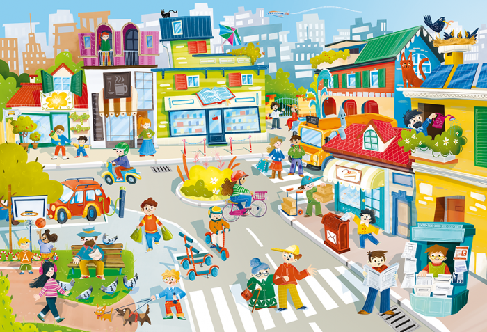 Puzzle Gigant - Orasul verde [2]
