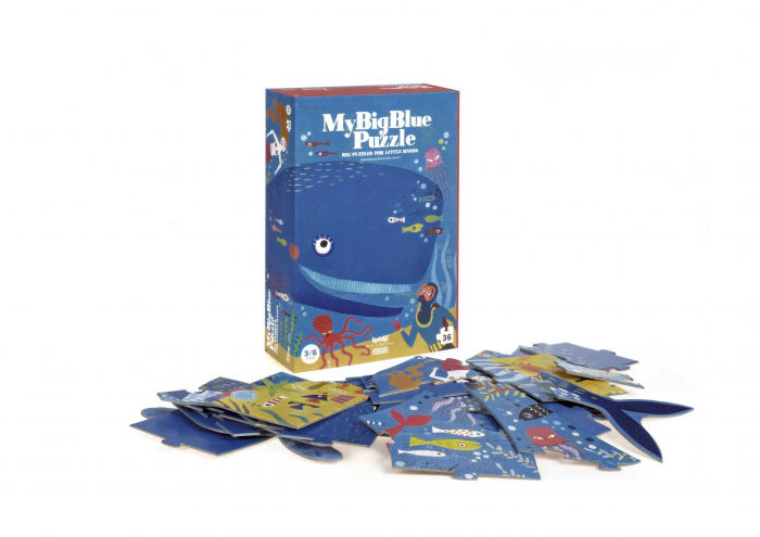 Puzzle Londji, Balena albastra in ocean [2]