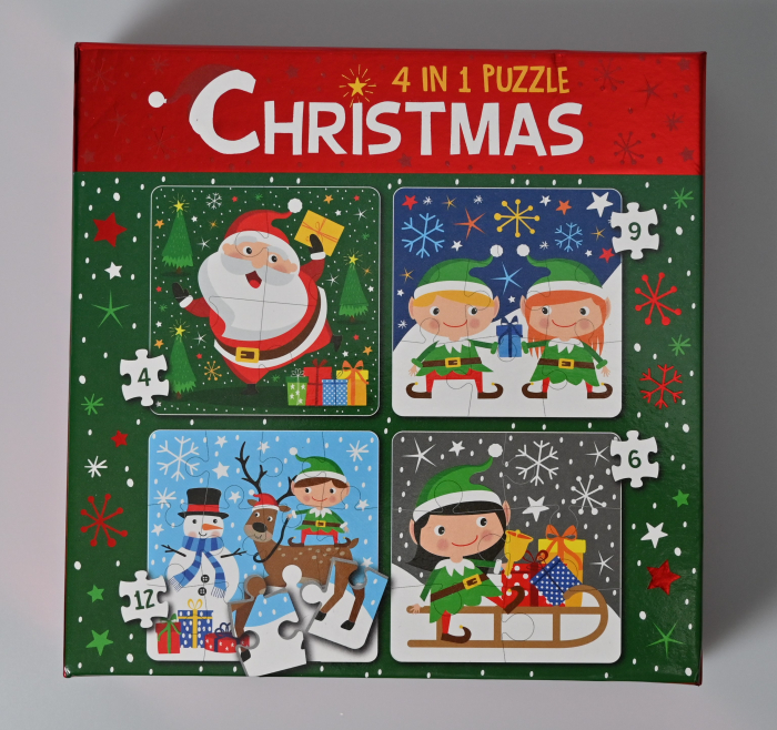 Puzzle progresiv 4 in 1 Craciun [2]
