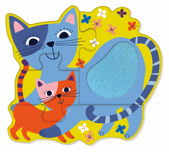 Puzzle tactil din lemn - Ferma [2]