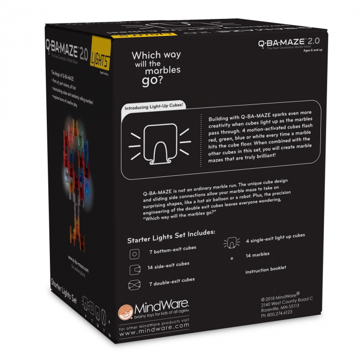 Q-BA-MAZE  2.0: Starter Lights, joc de constructie cu bile si cuburi luminoase [2]