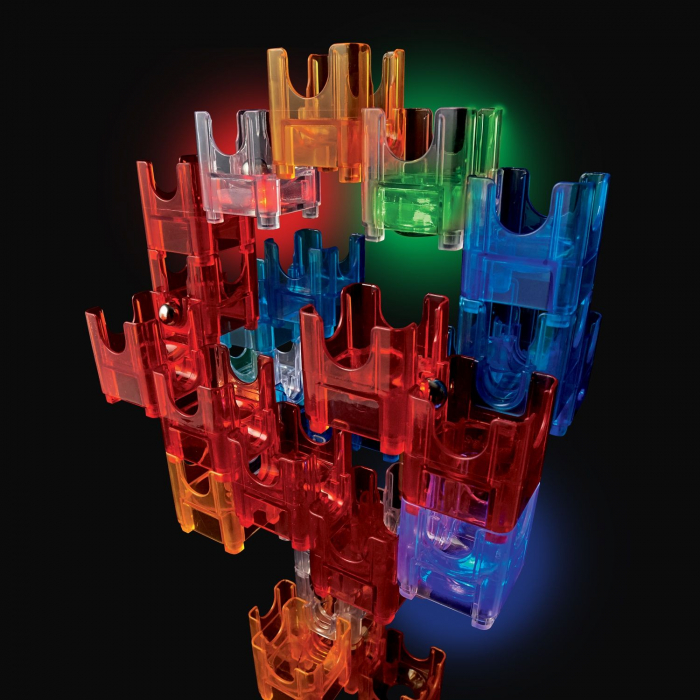 Q-BA-MAZE  2.0: Starter Lights, joc de constructie cu bile si cuburi luminoase [4]