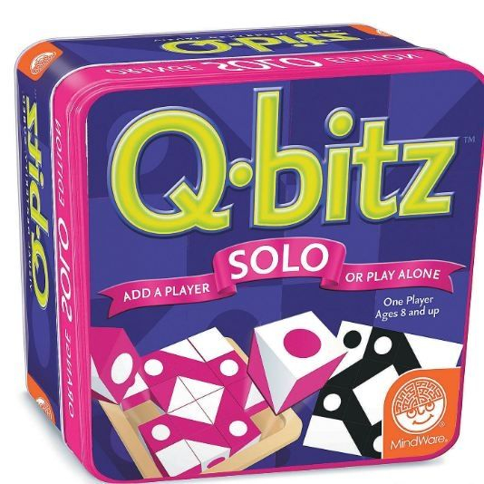 Q-bitz Solo: Magenta Edition, joc educativ cu piese din lemn [1]
