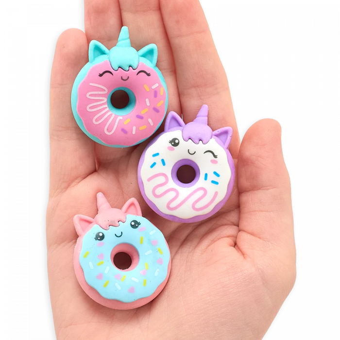 Radiere parfumate Unicorn Donuts - Set de 3 [5]