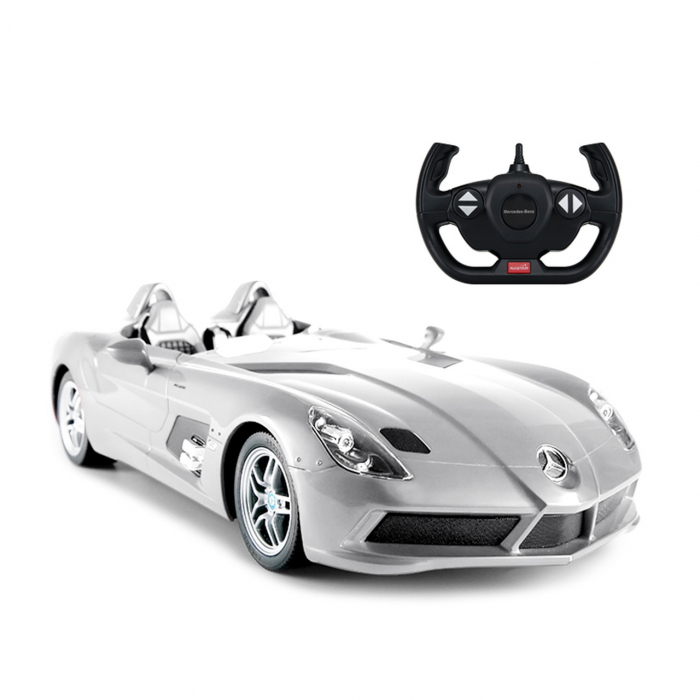 Mașină cu telecomandă Mercedes-Benz SLR argintie cu scara 1 la 12 [8]