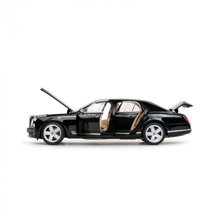 Mașină metalică Bentley Mulsanne neagră cu scara 1 la  18 [5]