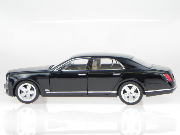 Mașină metalică Bentley Mulsanne neagră cu scara 1 la  18 [8]