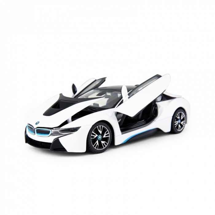 Mașinuță metalică BMW I8 albă cu scara 1 la 24 [4]