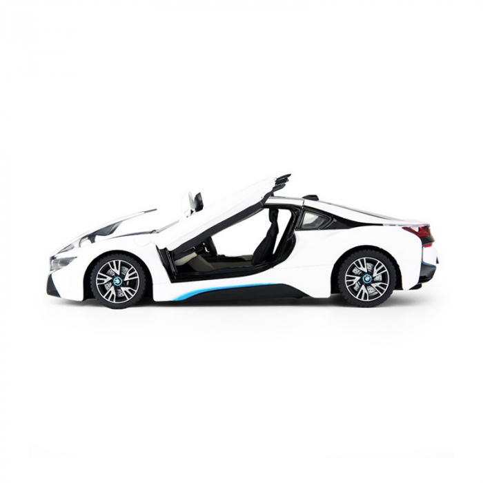 Mașinuță metalică BMW I8 albă cu scara 1 la 24 [3]