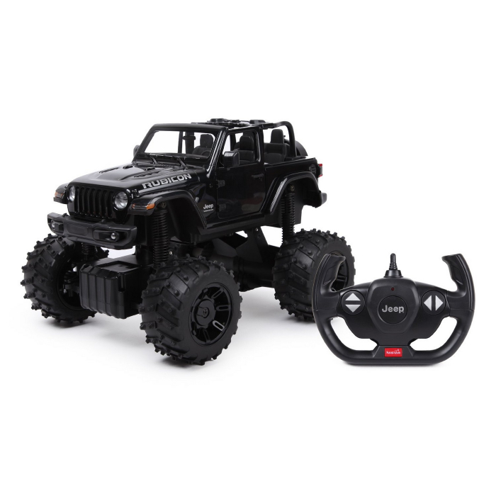 Mașină cu telecomandă Jeep Wrangler JL negru cu scara 1 la 14 [2]