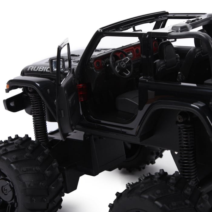Mașină cu telecomandă Jeep Wrangler JL negru cu scara 1 la 14 [5]