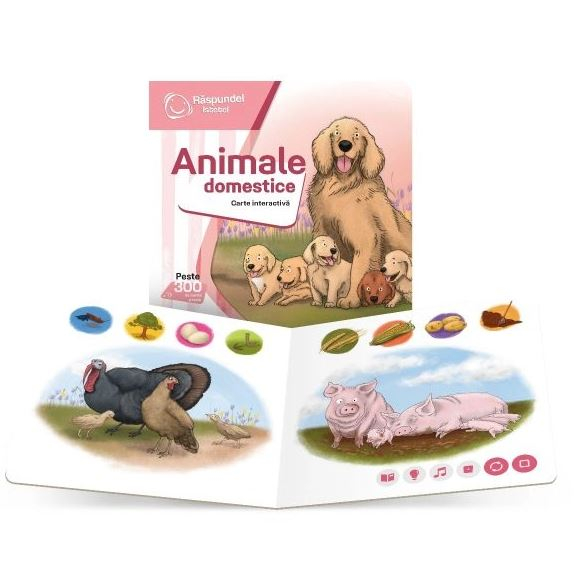 Răspundel Istețel Carte Interactivă Animale Domestice [3]