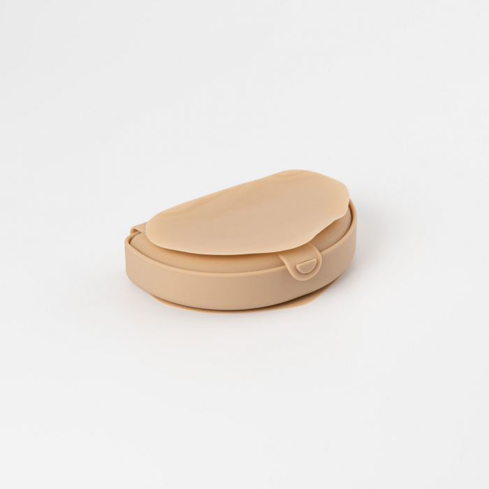 Recipient diversificare hrana bebelusi Miniware Silifold, 100% din silicon alimentar, Almond Butter [7]