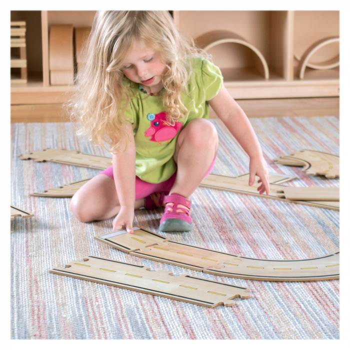 Roadway, traseu auto din lemn, 42 piese, Guidecraft [3]