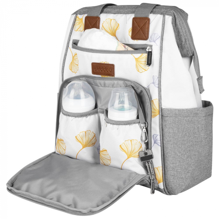 Rucsac multifunctional mamici Astrid, Skiddou, Vanilla delight, Galben [5]