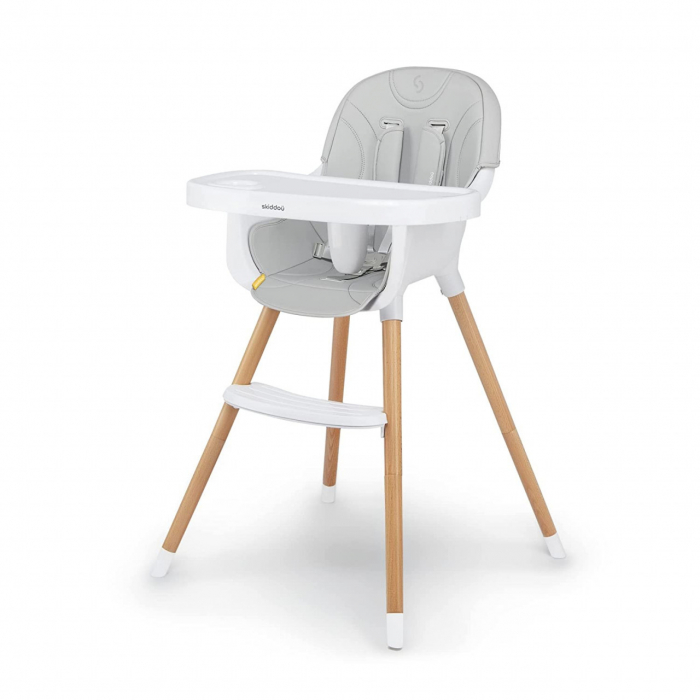 Scaun de masa 2 in 1 transformabil Skiddou Sunt, Normandic Dream, Gri deschis [11]