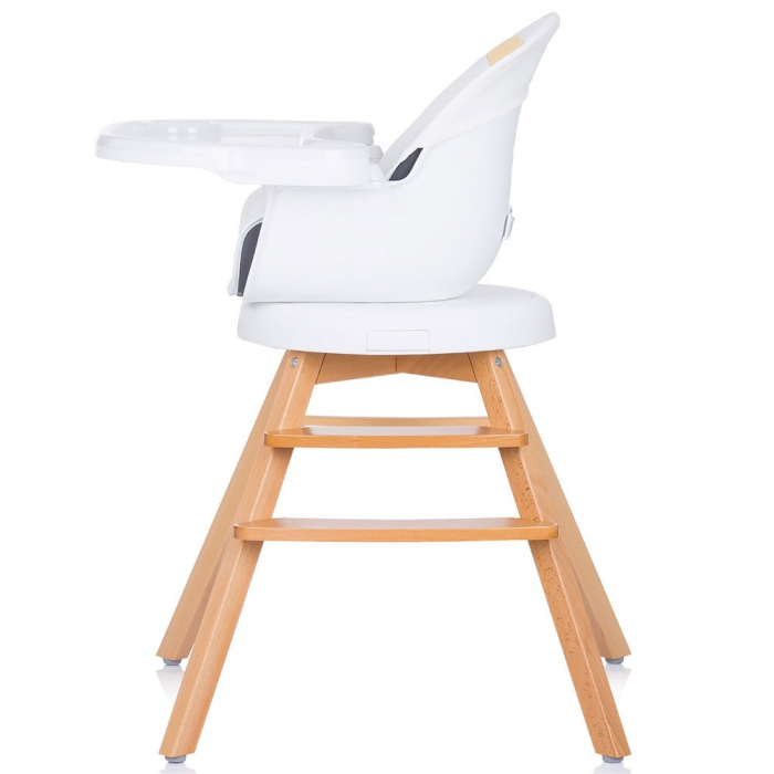 Scaun de masa cu sezut rotativ Chipolino Rotto 3 in 1 ivory [4]