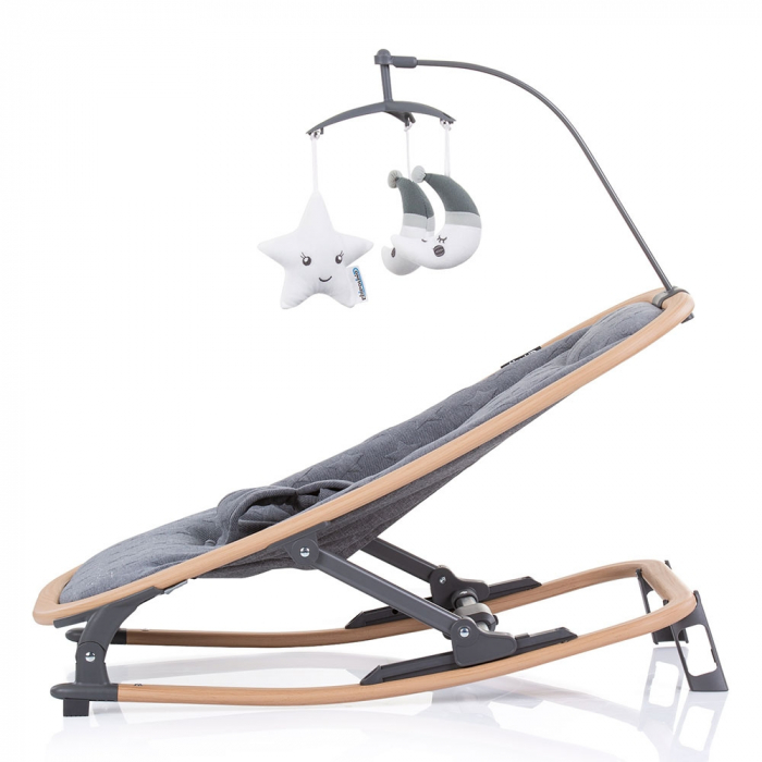 Scaunel balansoar Chipolino Velvet graphite wood [4]