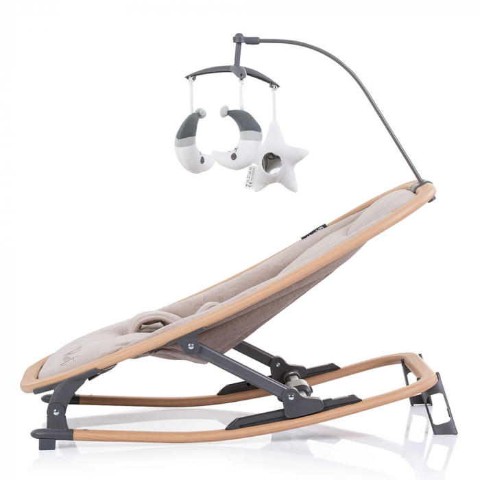 Scaunel balansoar Chipolino Velvet sand wood [4]