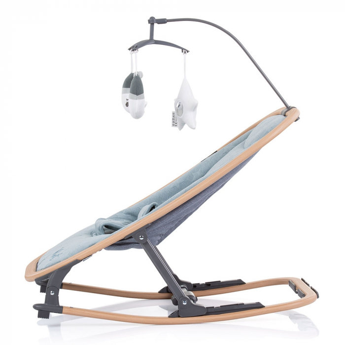 Scaunel balansoar Chipolino Velvet sky wood [2]