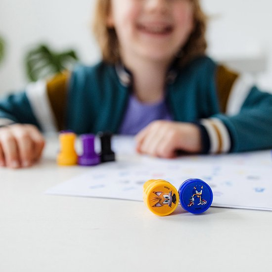 Set 12 stampile cu Sonic Prime ,cu tus propriu [6]