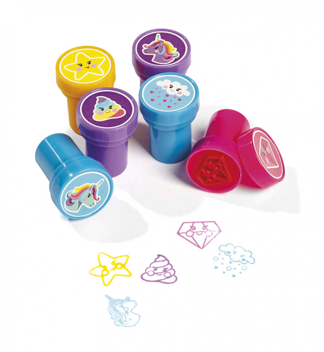 Set 12 stampile cu unicorni cu tus propriu [4]