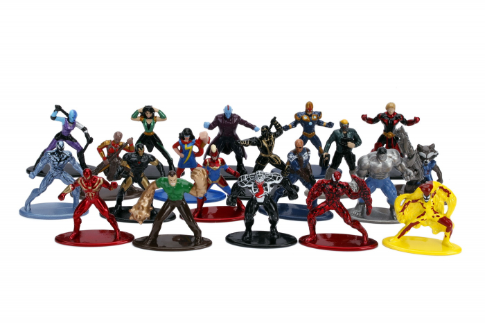 Set 20 de figurine metalice cu eroii Marvel și figurină Iron Man inclusă [3]