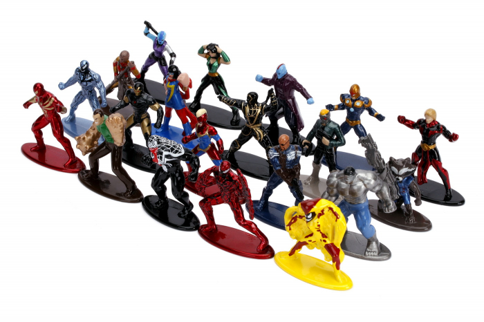 Set 20 de figurine metalice cu eroii Marvel și figurină Iron Man inclusă [2]