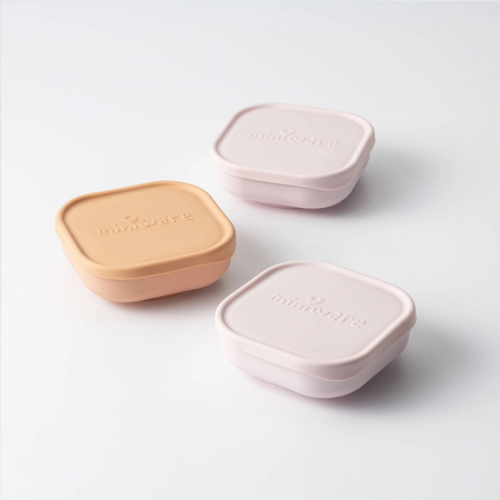 Set 3 boluri pentru hrana bebelusi Miniware Snack Bowl, 100% din materiale naturale biodegradabile, Cotton Candy+Toffee+Vanilla [2]