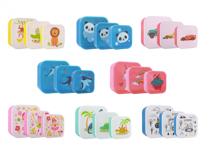 Set 3 cutii pentru alimente, design zana [2]