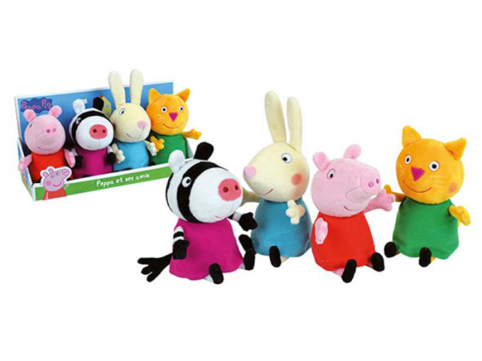 Set 4 Plusuri Jemini 17cm Peppa Pig Si Prietenii [5]