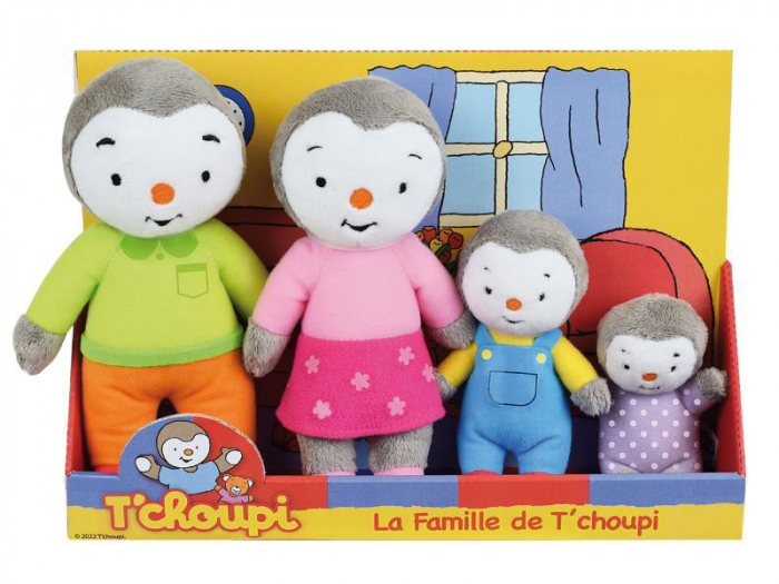 Set 4 Plusuri Jemini Familia De Pinguini Tchoupi [5]