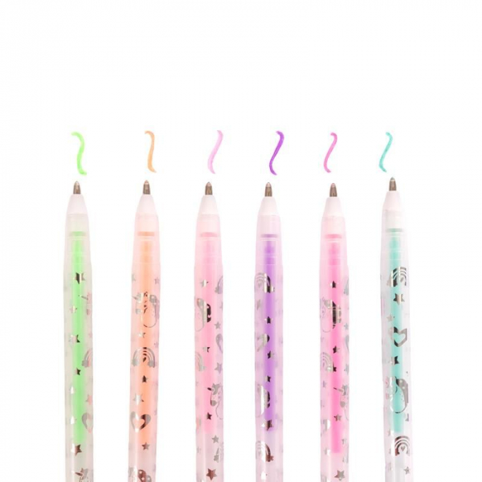 Set 6 mini pixuri parfumate cu gel, model unicorn [2]