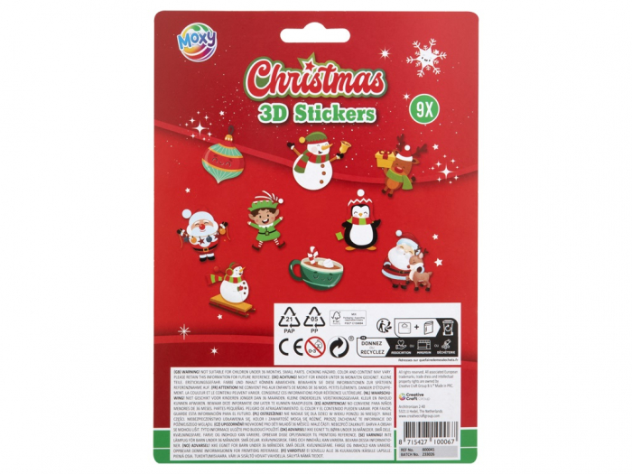 Set abtibilduri 3D tematica Craciun, stelute [2]