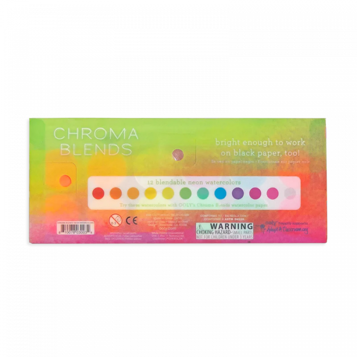 Set acuarele Chroma Blends Neon - 12 culori neon si pensula [3]